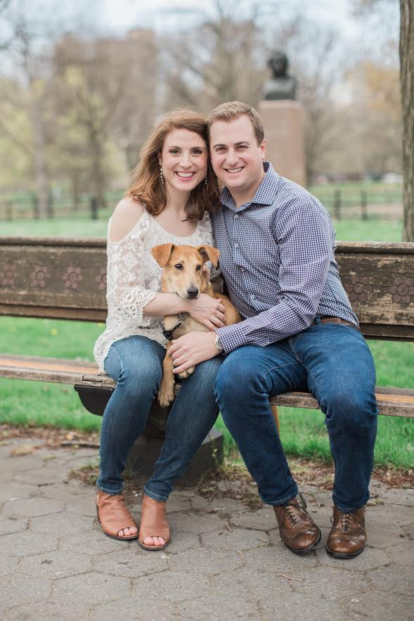 A dog and his family